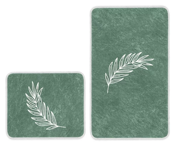 Tappetini da bagno verdi in set da 2 100x60 cm - Minimalist Home World
