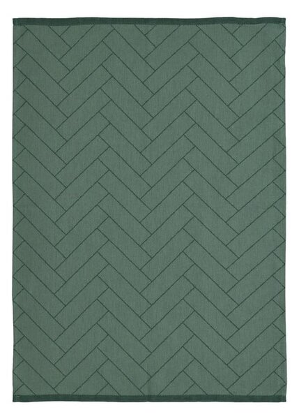Asciugamano da cucina in cotone verde, 50 x 70 cm Tiles - Södahl