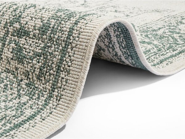 Tappeto da esterno verde e crema , 160 x 230 cm Borbon - NORTHRUGS
