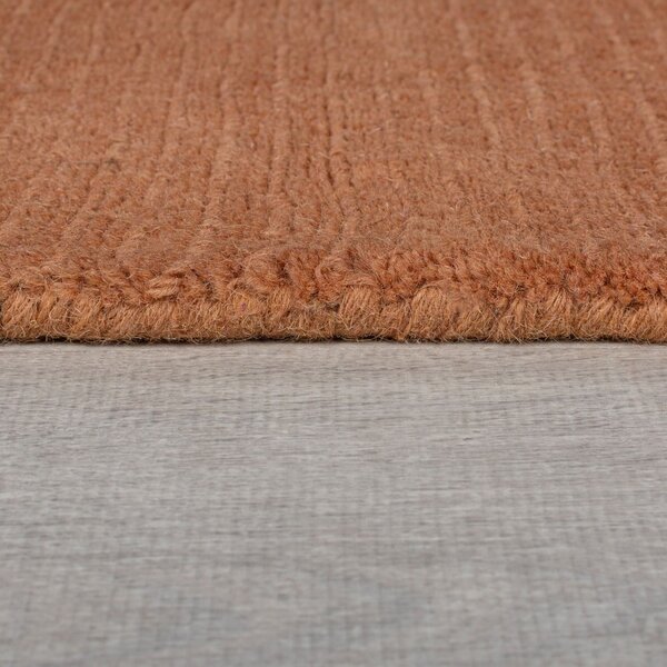 Tappeto in lana color mattone 120x170 cm - Flair Rugs
