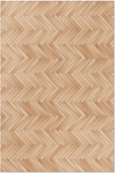 Pavimento in parquet a listoni di legno – Tappeto in vinile – 120x180 cm – Tappeto per interni – Ideale per l'ingresso – Facile da pulire – Design moderno
