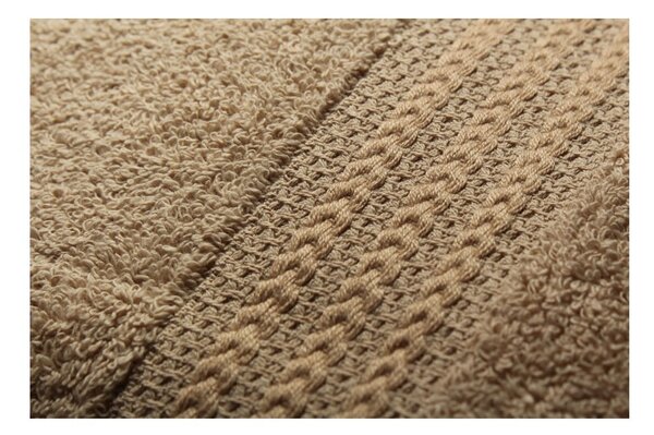 Set di 4 asciugamani in cotone marrone Home, 50 x 90 cm Rainbow - Foutastic