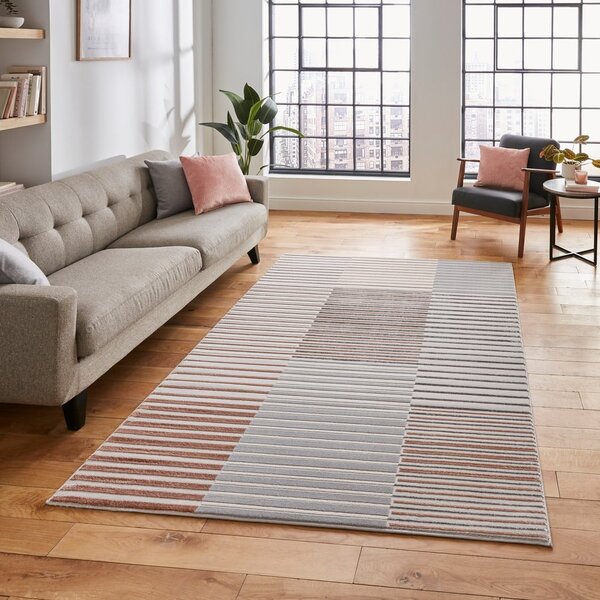 Tappeto rosa/grigio 220x160 cm Apollo - Think Rugs