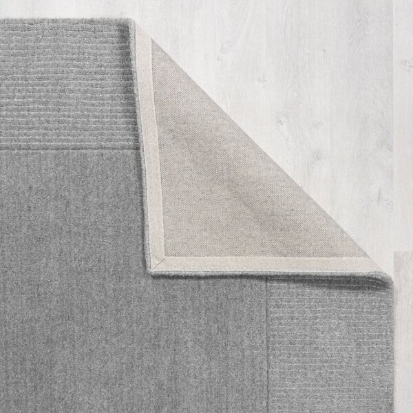 Tappeto greige in lana tessuto a mano 120x170 cm Border – Flair Rugs
