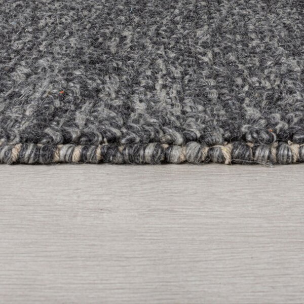 Tappeto in lana grigio scuro 60x230 cm Minerals - Flair Rugs