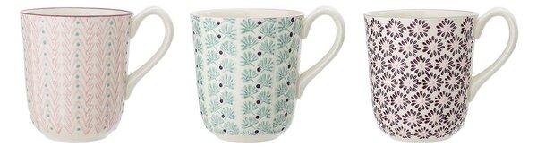 Set di 3 tazze in gres, 360 ml Maya - Bloomingville