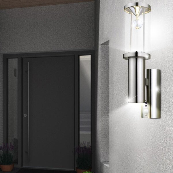 Eglo 94126 - Illuminazione LED da esterno con sensore TRONO 2 1xGU10/3W + 1xLED/3,7W