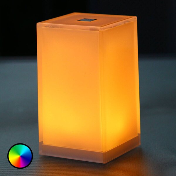 Smart&Green Lampada da tavolo Cub in confezione da 6, controllabile tramite App, RGBW