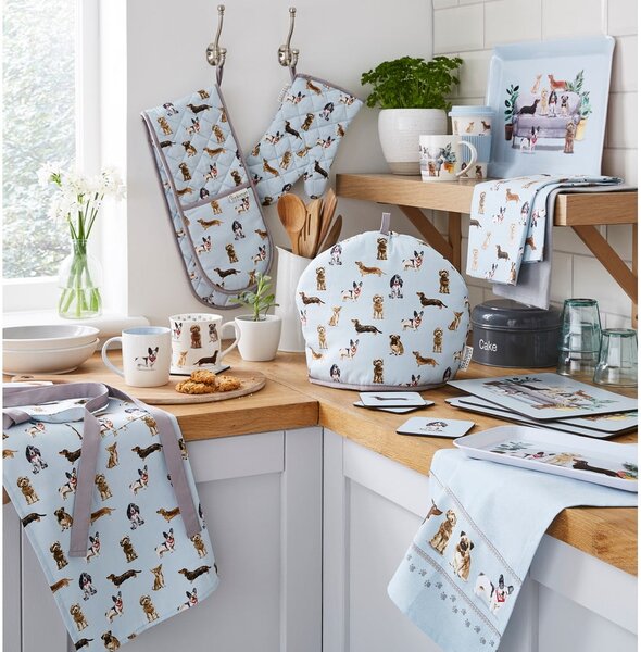 Set di strofinacci in cotone 3 pz 45x65 cm Curious Dogs – Cooksmart ®