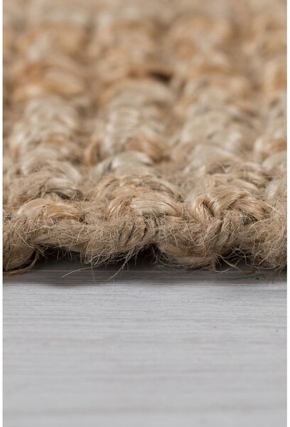 Passatoia di colore naturale in iuta tessuta a mano 60x150 cm Jute Boucle – Flair Rugs