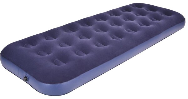 Materasso gonfiabile per una persona - Letto gonfiabile - Realizzato in PVC resistente - Adatto per il campeggio - Capacità di 220 libbre - Materiale floccato confortevole - Letto gonfiabile