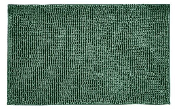 Tappetino da bagno in tessuto verde scuro 50x80 cm Chenille - Allstar