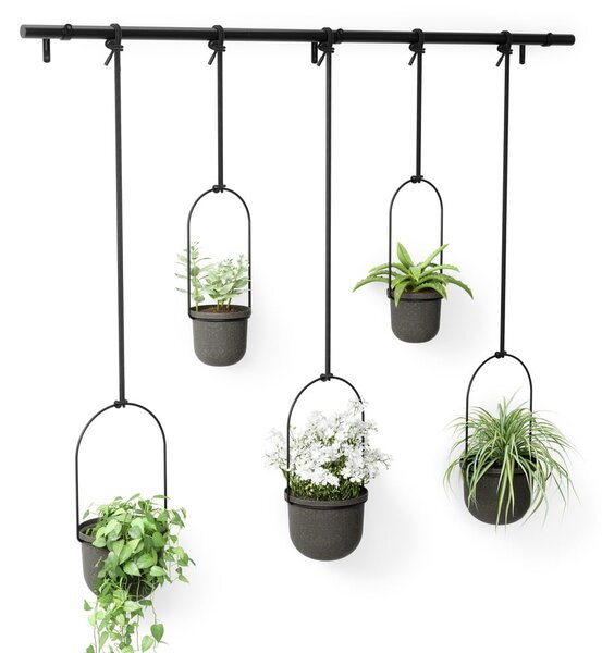 Set di coprivaso in plastica per erbe aromatiche/da appendere/parete 5 pz ø 7,5 cm Triflora – Umbra