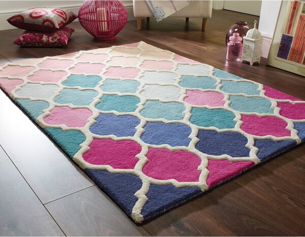 Tappeto in lana rosa 120x170 cm Rosella - Flair Rugs