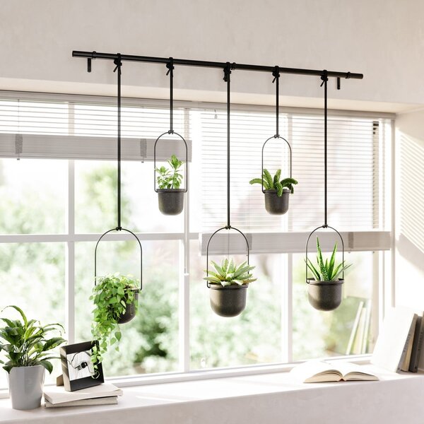 Set di coprivaso in plastica per erbe aromatiche/da appendere/parete 5 pz ø 7,5 cm Triflora – Umbra