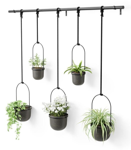 Set di coprivaso in plastica per erbe aromatiche/da appendere/parete 5 pz ø 7,5 cm Triflora – Umbra