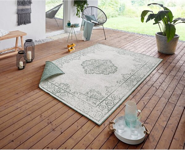 Tappeto da esterno verde e crema , 160 x 230 cm Cebu - NORTHRUGS