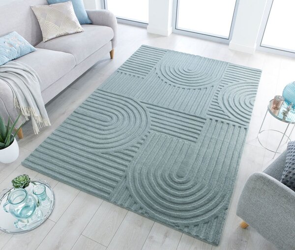 Tappeto in lana turchese 120x170 cm Zen Garden - Flair Rugs