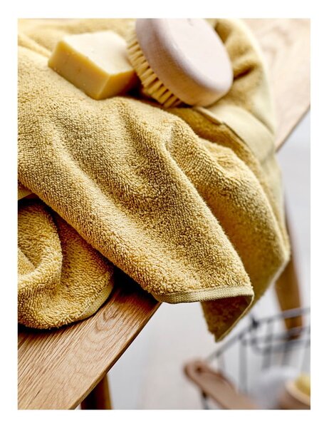 Asciugamano giallo in cotone biologico 50x100 cm Comfort - Södahl