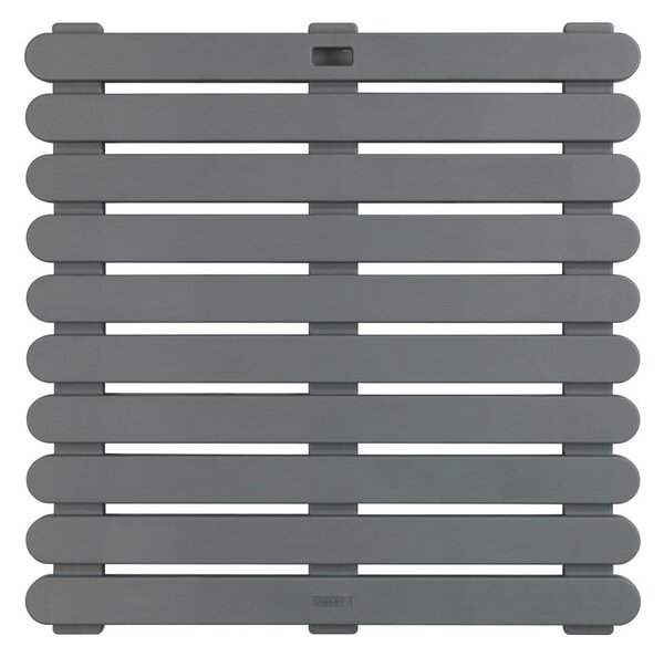Tappeto grigio scuro per esterni Grigio per esterni, 55 x 55 cm - Wenko