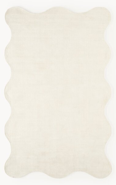 Tappeto tessuto a mano con bordo ondulato Wavy
