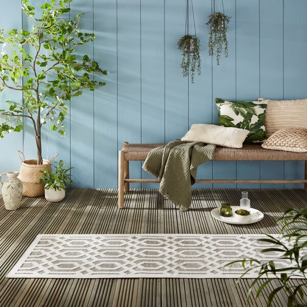 Tappeto beige per esterni 66x230 cm Mondo - Flair Rugs