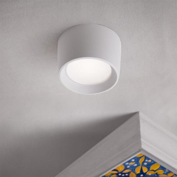 Plafoniera esterno resina top light pisa plg bi gx53 cct led ip55 - Top Light