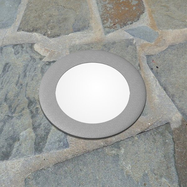 Faretto incasso tondo calpestabile top light capri big ca td16 gr gx53 led cct ip67 230v grigio resina - Top Light