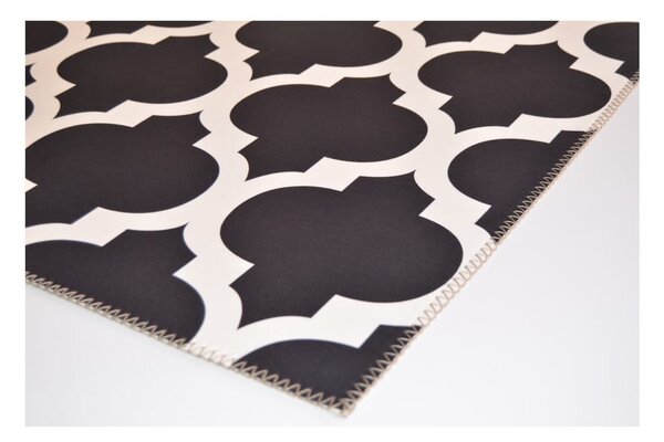 Tappeto Elisabeth in bianco e nero, 50 x 80 cm Geo - Vitaus