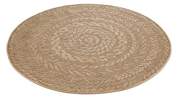 Tappeto da esterno beige, Ø 160 cm Almendro - NORTHRUGS