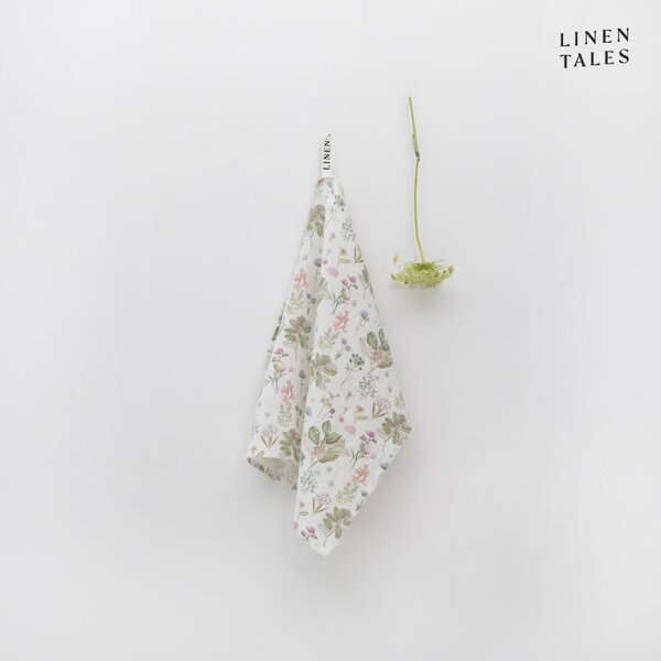 Asciugamano di lino 45x65 cm White Botany - Linen Tales