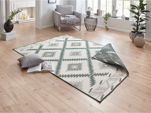 Tappeto da esterno verde e crema , 230 x 160 cm Malibu - NORTHRUGS