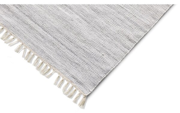 Tappeto per esterni grigio chiaro in plastica riciclata Liso, 140 x 200 cm Liso Eco-Dhurrie - Universal