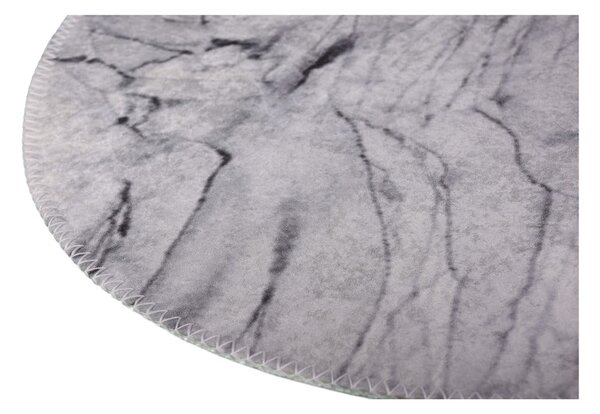 Tappeto rotondo lavabile grigio chiaro ø 80 cm - Vitaus