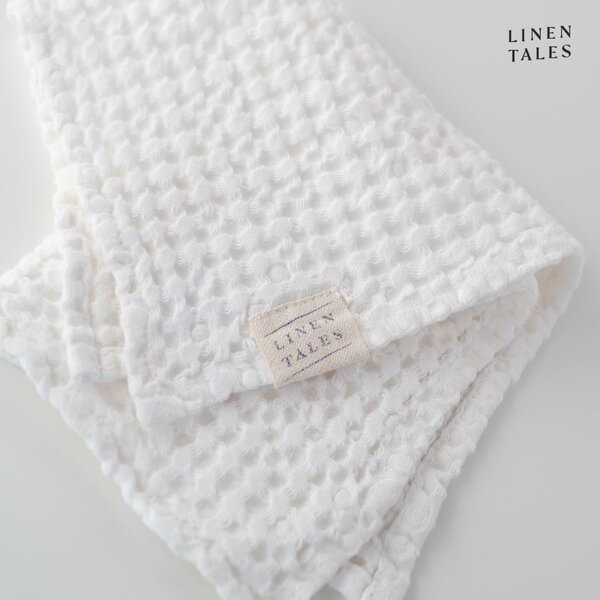 Asciugamani e teli da bagno bianchi in un set di 3 pezzi White - Linen Tales