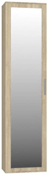 Armadio per corridoio con specchio RASMUS - rovere sonoma