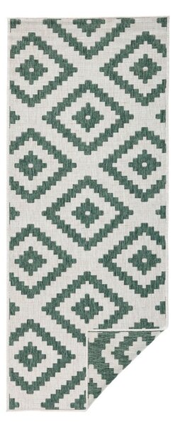 Tappeto per esterni verde e crema , 80 x 250 cm Malta - NORTHRUGS