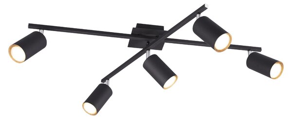 MARLEY faretto da soffitto nero Trio 612400532