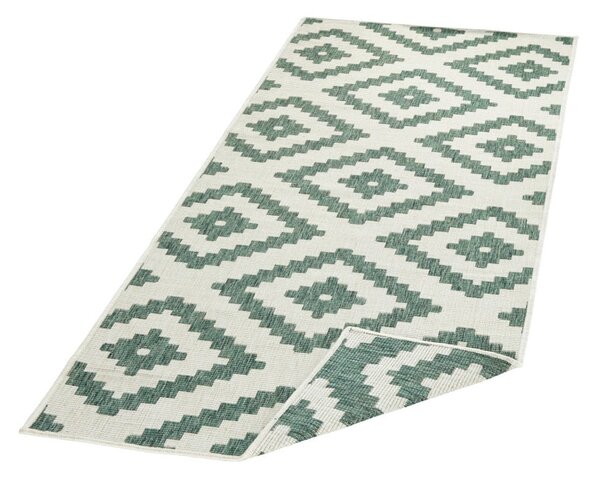 Tappeto per esterni verde e crema , 80 x 250 cm Malta - NORTHRUGS