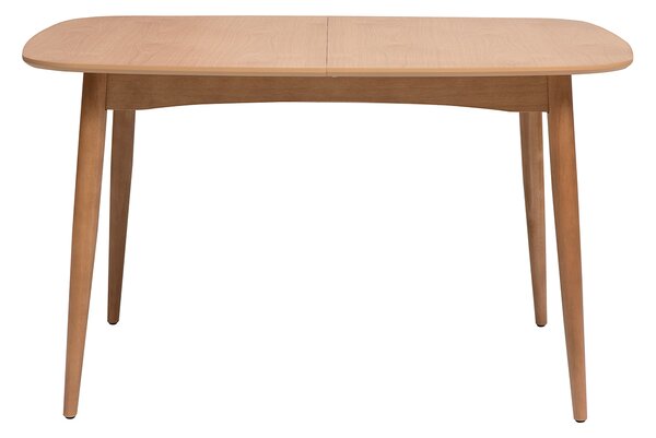 Tavolo da pranzo rettangolare allungabile in legno chiaro di quercia L130-160 cm HELMA