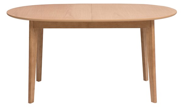 Tavolo da pranzo ovale allungabile in legno chiaro di quercia L150-200 cm ANSEL
