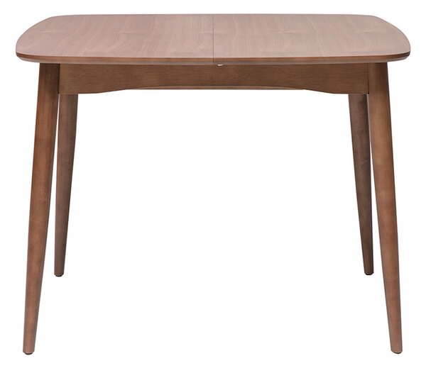 Tavolo da pranzo quadrato allungabile in legno scuro noce L100-140 cm HELMA