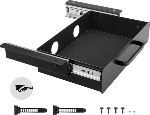 Organizer da 33 cm per Schublade unter Schreibtisch - Gleitschublade - Platzsparer - Home Office