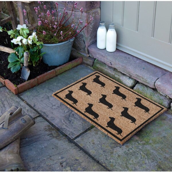 Zerbino in cocco 40x60 cm Dachshund - Artsy Doormats