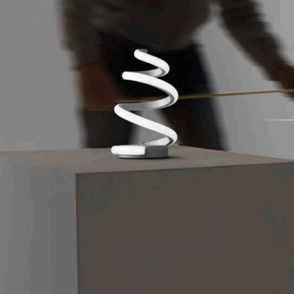 Abat-jour moderna promoingross boucle t1 led dimmerabile touch metallo silicone - Promoingross