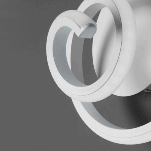 Applique moderna promoingross boucle a1 led dimmerabile metallo silicone - Promoingross