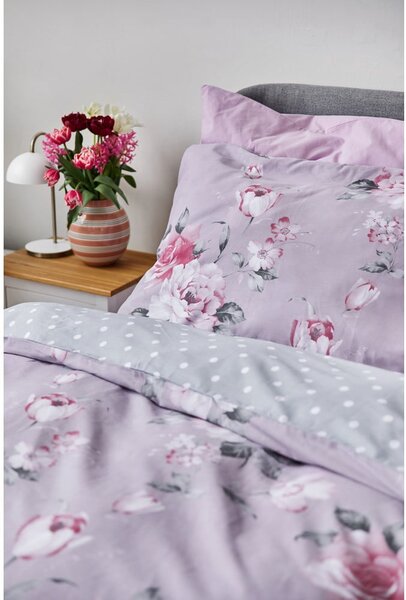 Biancheria da letto rosa in cotone per letto matrimoniale, 200 x 220 cm Belle - Bonami Selection