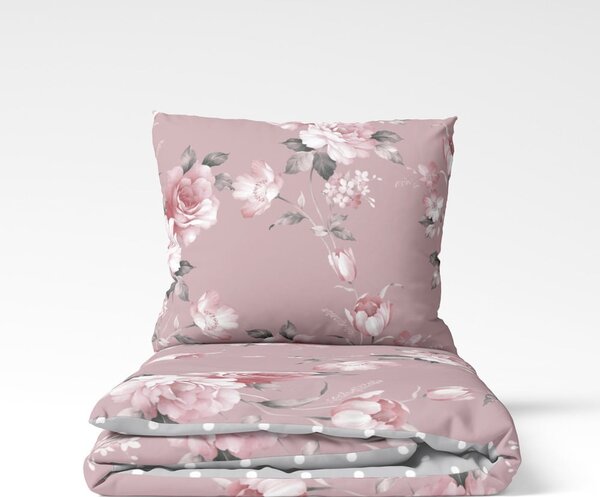 Biancheria da letto rosa in cotone per letto matrimoniale, 200 x 220 cm Belle - Bonami Selection