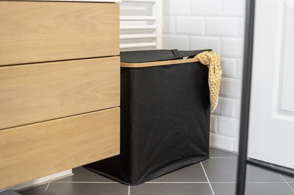 Cesto portabiancheria in tessuto 105 l Trio Ecori - Wenko