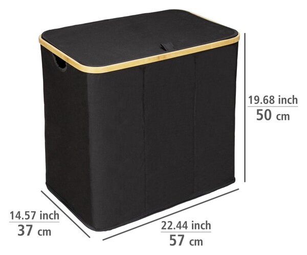 Cesto portabiancheria in tessuto 105 l Trio Ecori - Wenko